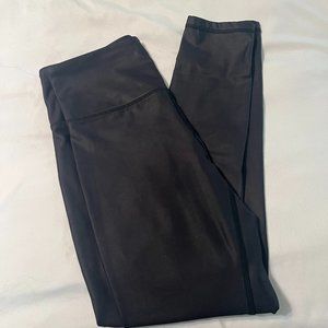 Zyia black metallic leggings size 4